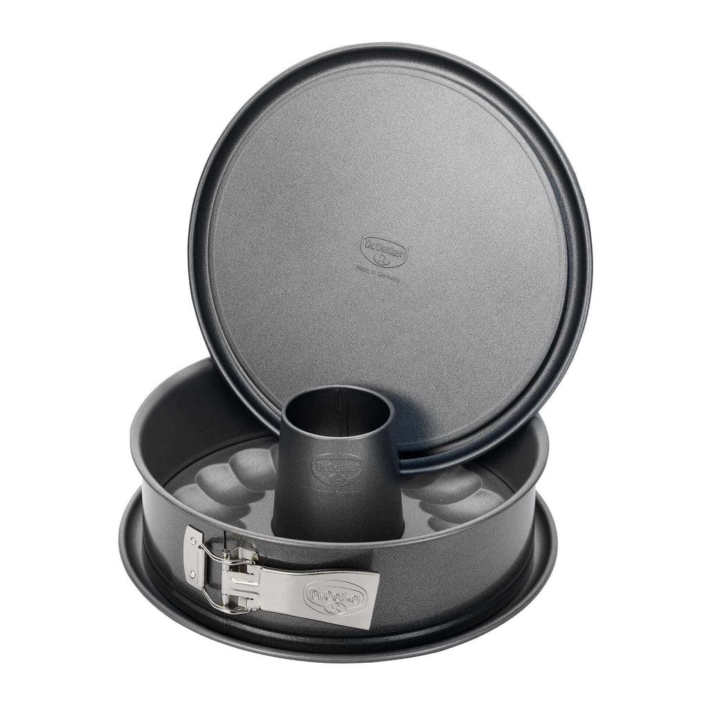 Springform med flat- og rørbunn Ø26 cm non-stick Dr. Oetker forfra