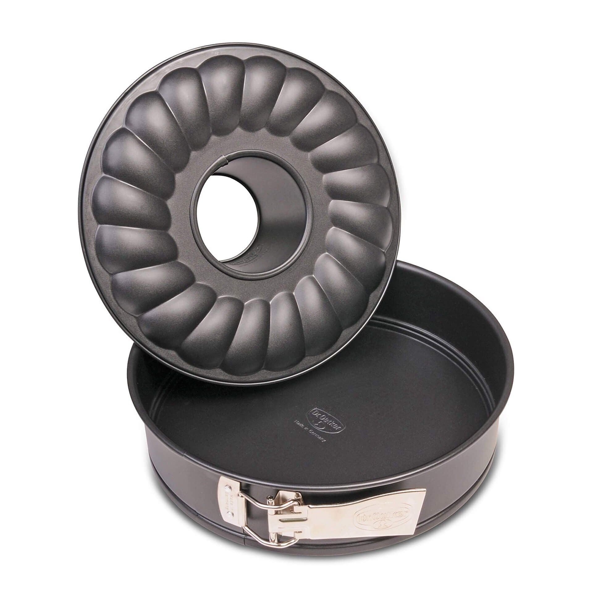 Springform med flat- og rørbunn Ø26 cm non-stick - Dr. Oetker forfra