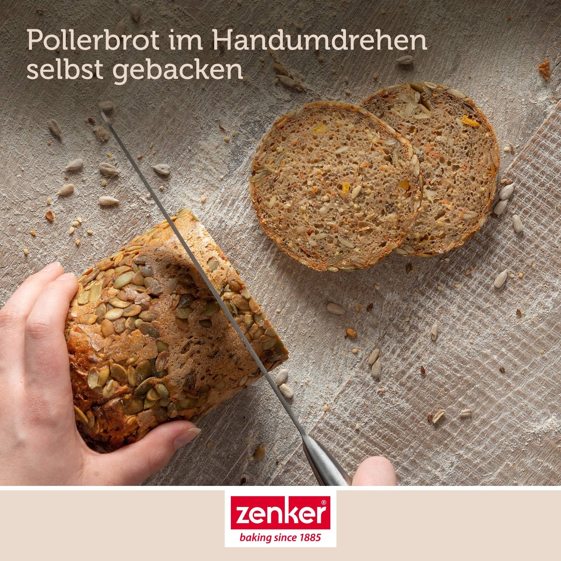 Springform for brød Ø12 cm non-stick stål - Zenker sett ovenfra