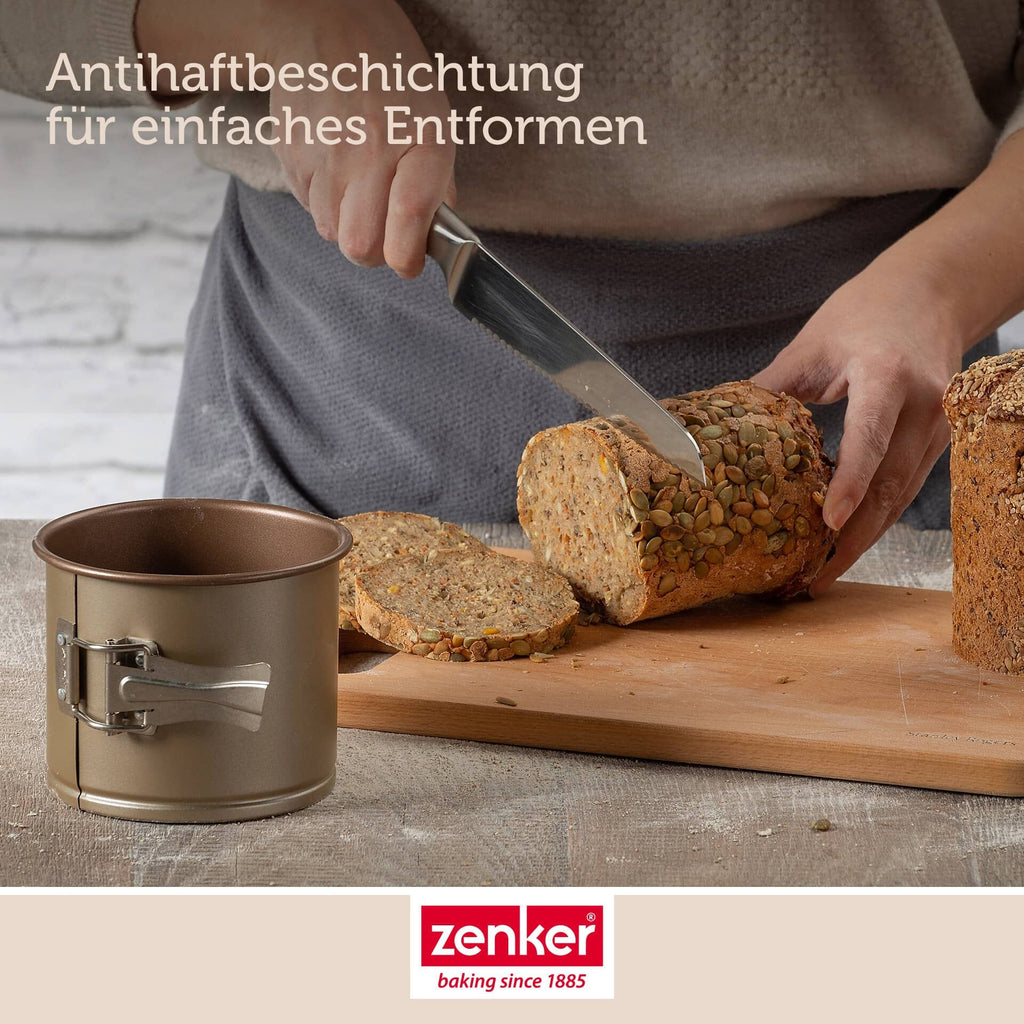 Springform for brød Ø12 cm non-stick stål - Zenker håndtering