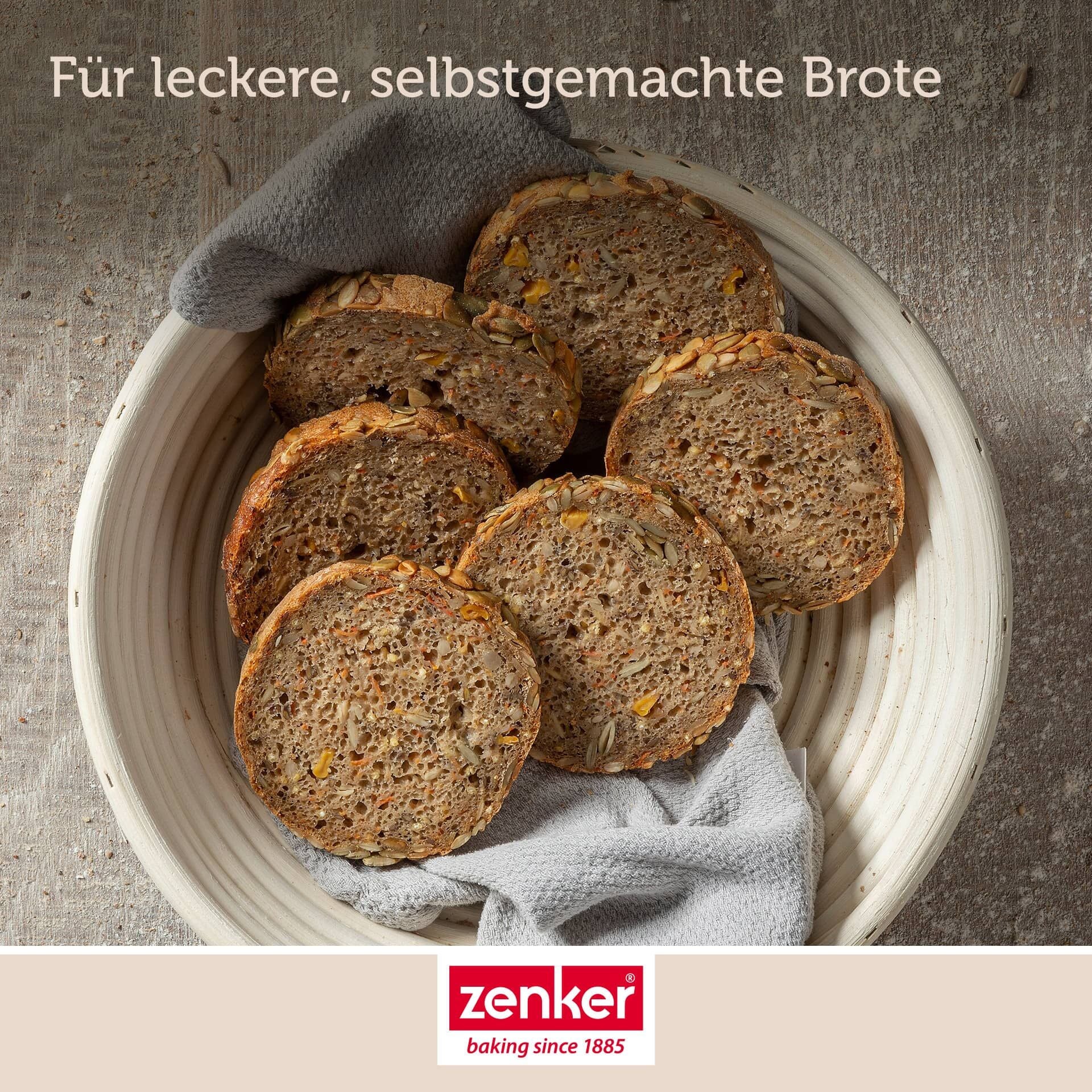 Springform for brød Ø12 cm non-stick stål - Zenker på kjøkkenbenk