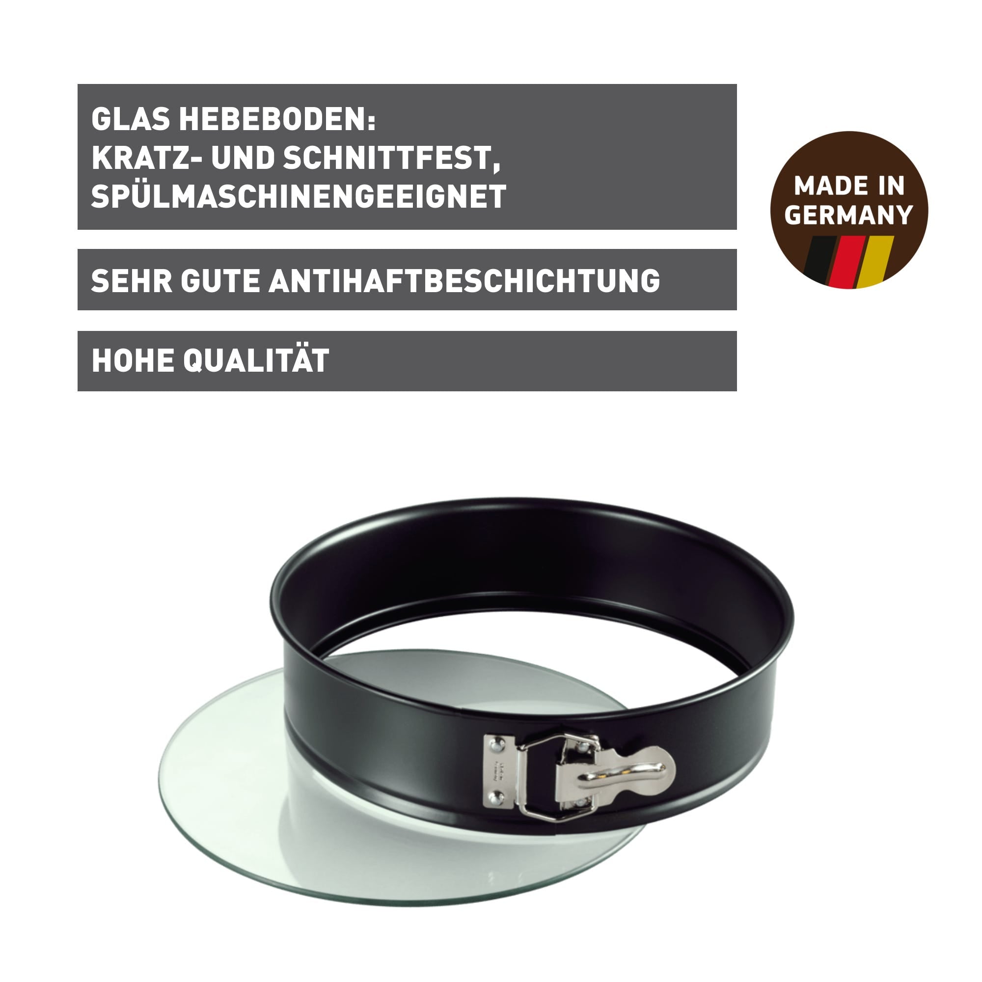 Detalj av non-stick belegg på springform med glassbunn Ø28 cm KAISER Inspiration