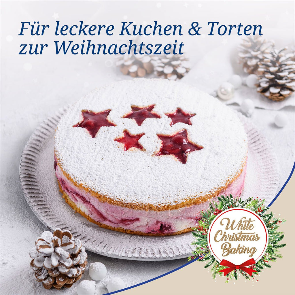 Kant og bunn fra Springform hvit/grå Ø26 cm til julebakst - Dr. Oetker skilt fra hverandre