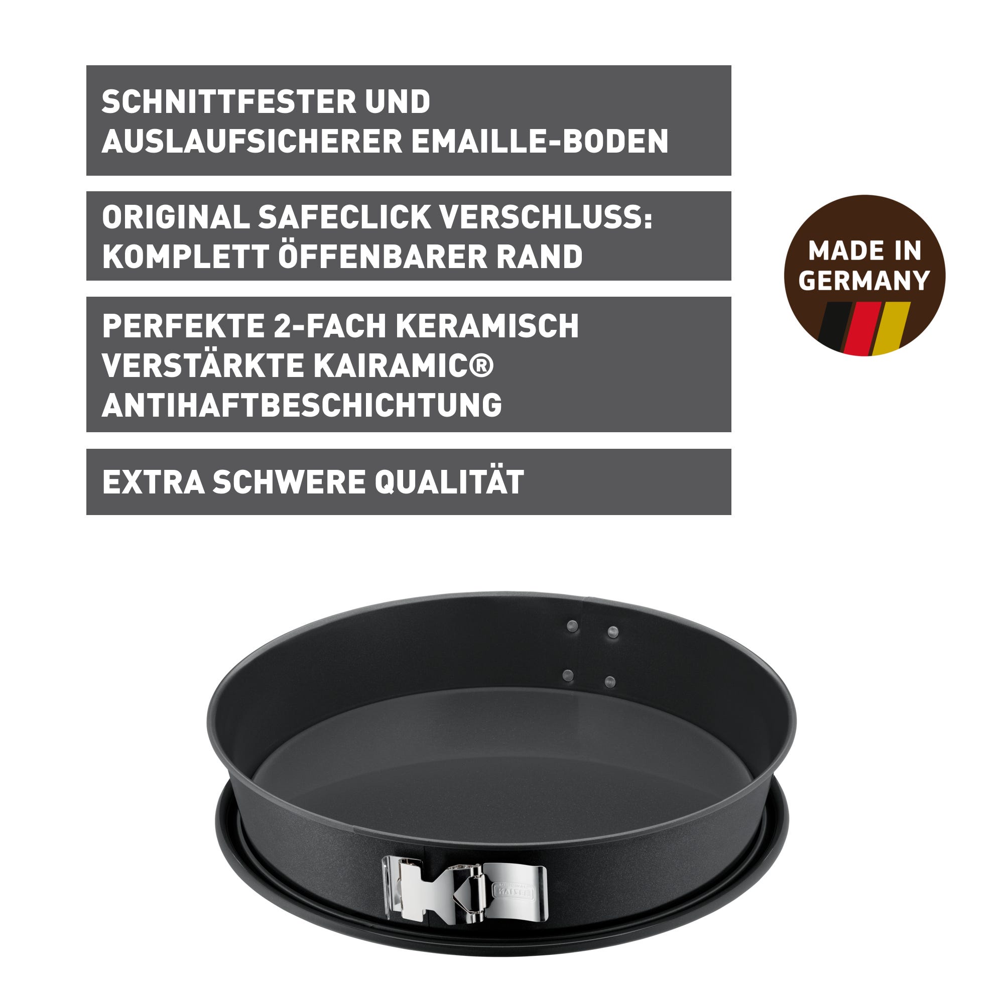 Oversikt over Springform konisk 30 cm med SafeClick non-stick