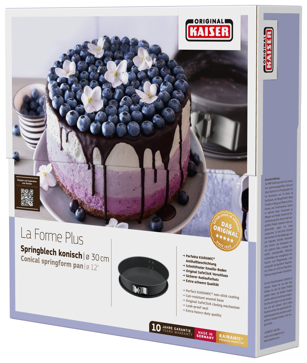 Springform konisk 30 cm med SafeClick non-stick med emballasje