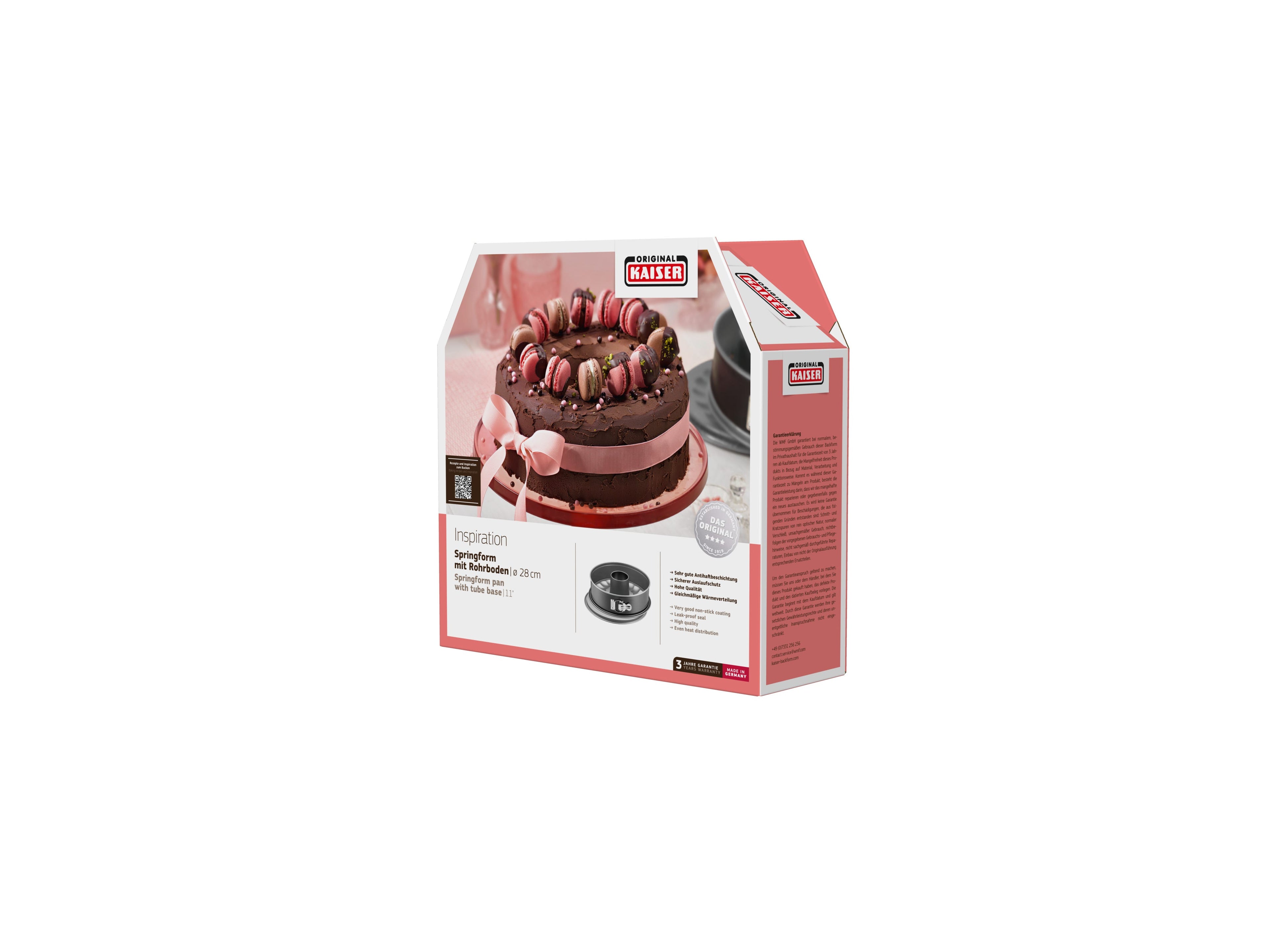 Nærbilde av rørbunn på Springform med rørbunn Ø28 cm non-stick - KAISER Inspiration