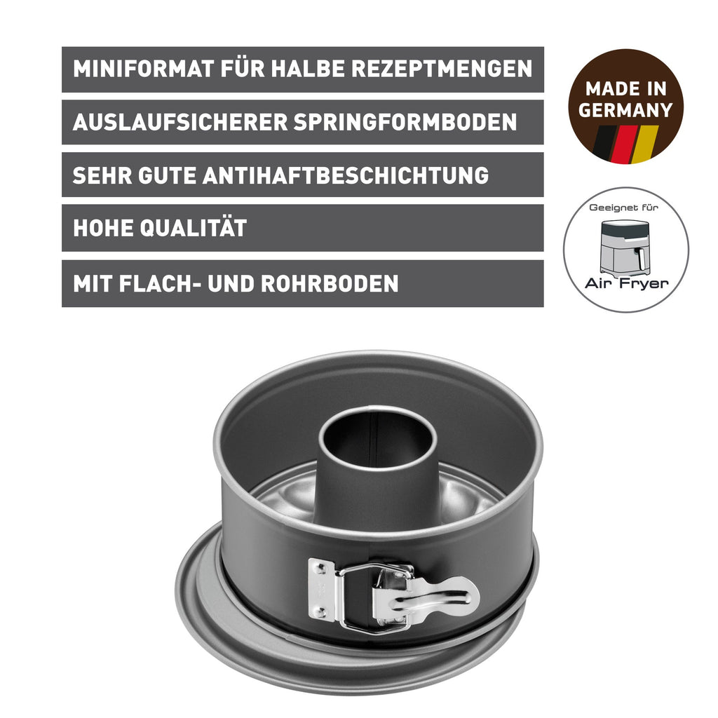 Nærbilde av rørbunn i Springform mini 18 cm med rørbunn non-stick Inspiration - Kaiser
