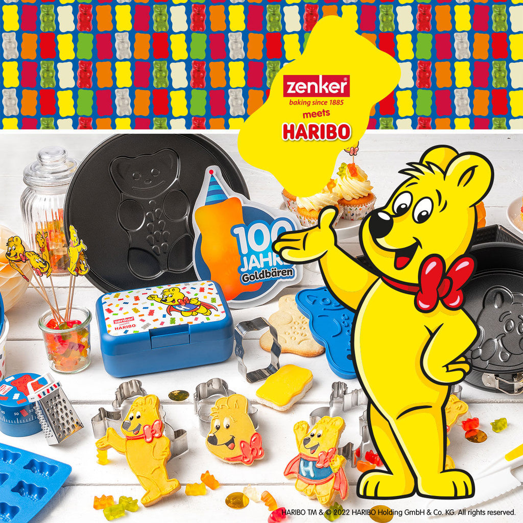 Springform med motivbunn HARIBO Gullbjørn Ø26 cm non-stick detalj av kant