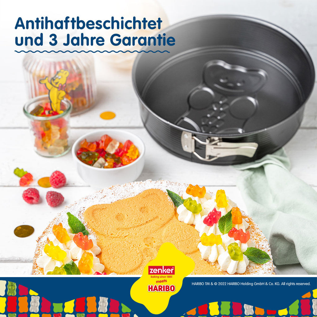 Springform med motivbunn HARIBO Gullbjørn Ø26 cm non-stick håndvask