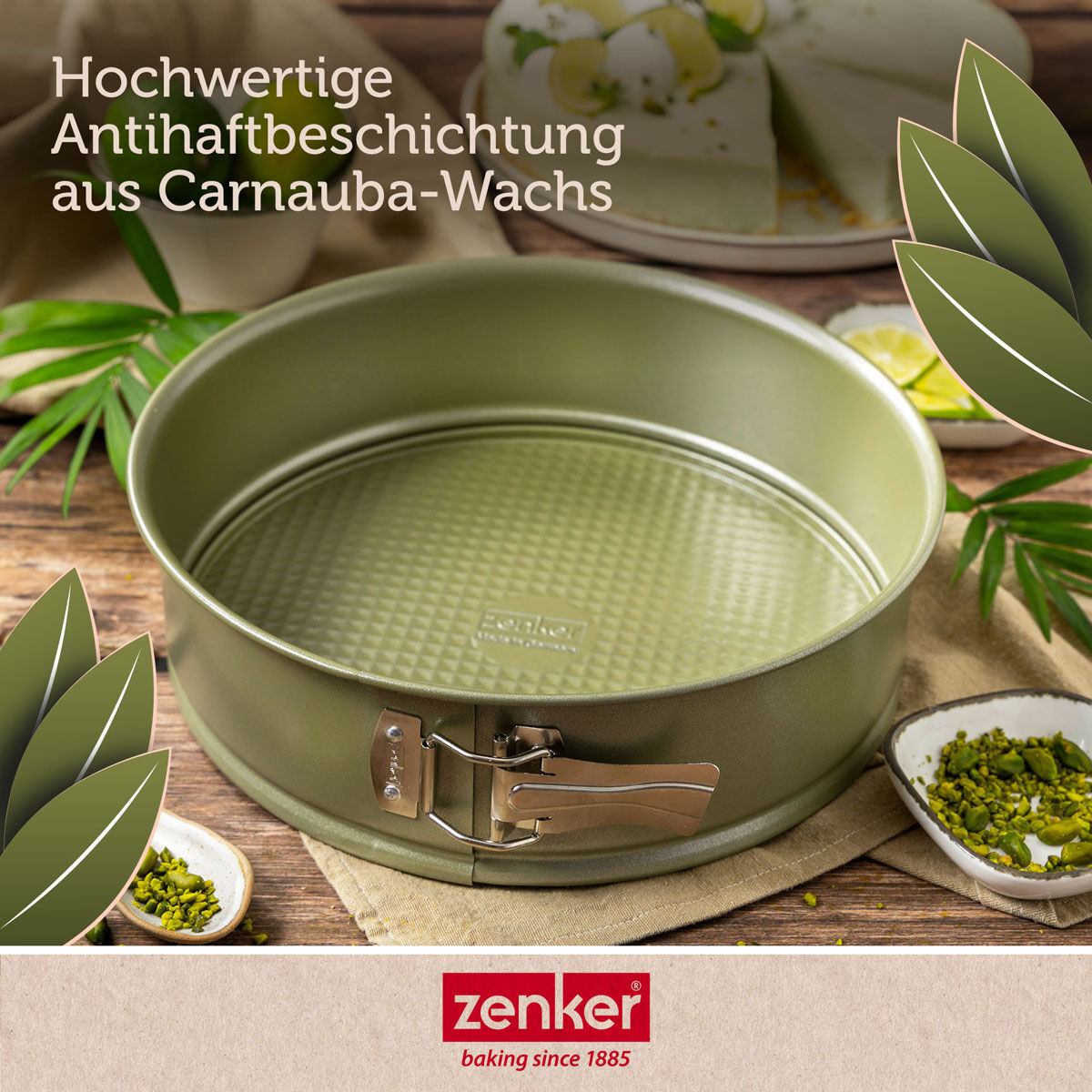 Springform non-stick Ø24 cm Green Vision - Zenker sett ovenfra