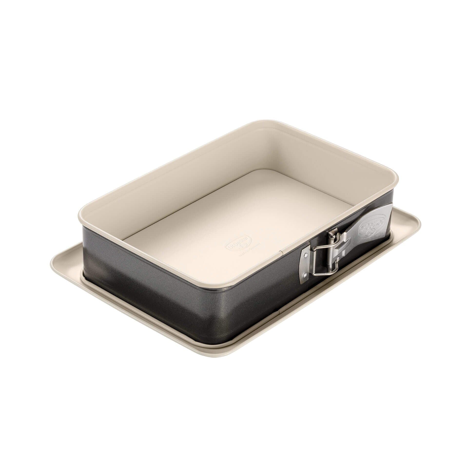 Springform rektangulær 28x18 cm non-stick - Dr. Oetker forfra