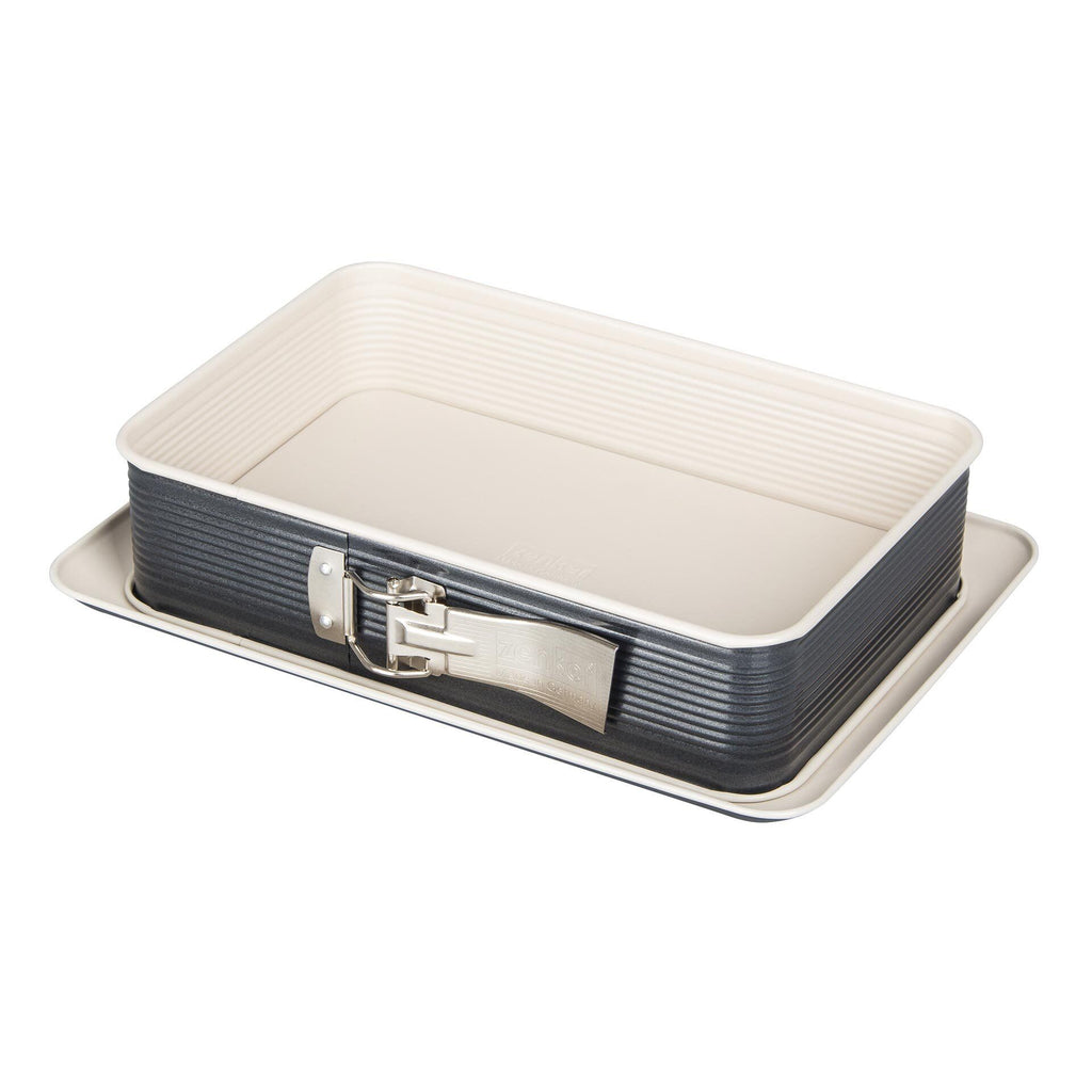 Springform rektangulær 32x22,5 cm med lekkasjevern non-stick Zenker forfra
