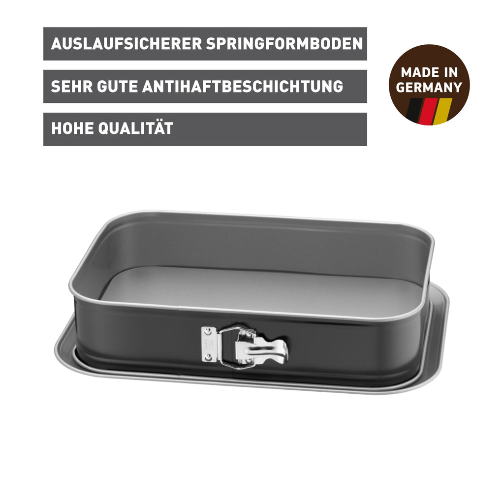 Springform rektangulær 36 x 24 cm non-stick Kaiser bakside