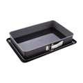 Springform rektangulær 42x29 cm emaljert bunn non-stick forfra