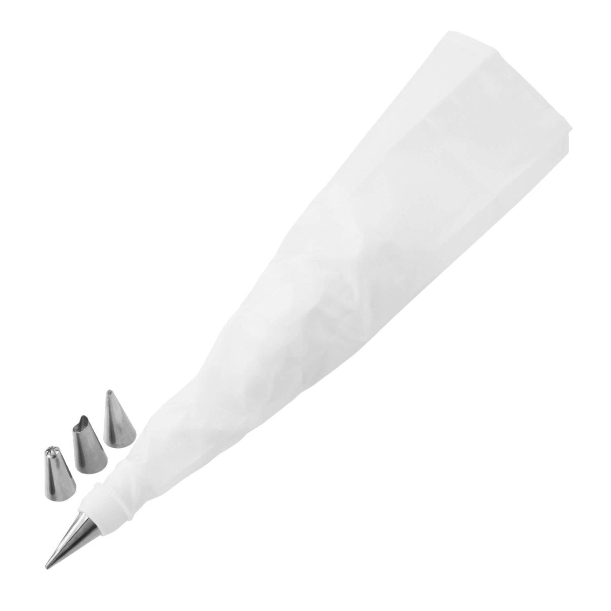 Sprøytepose med 4 dyser rustfritt stål 31×18 cm - Zenker forfra
