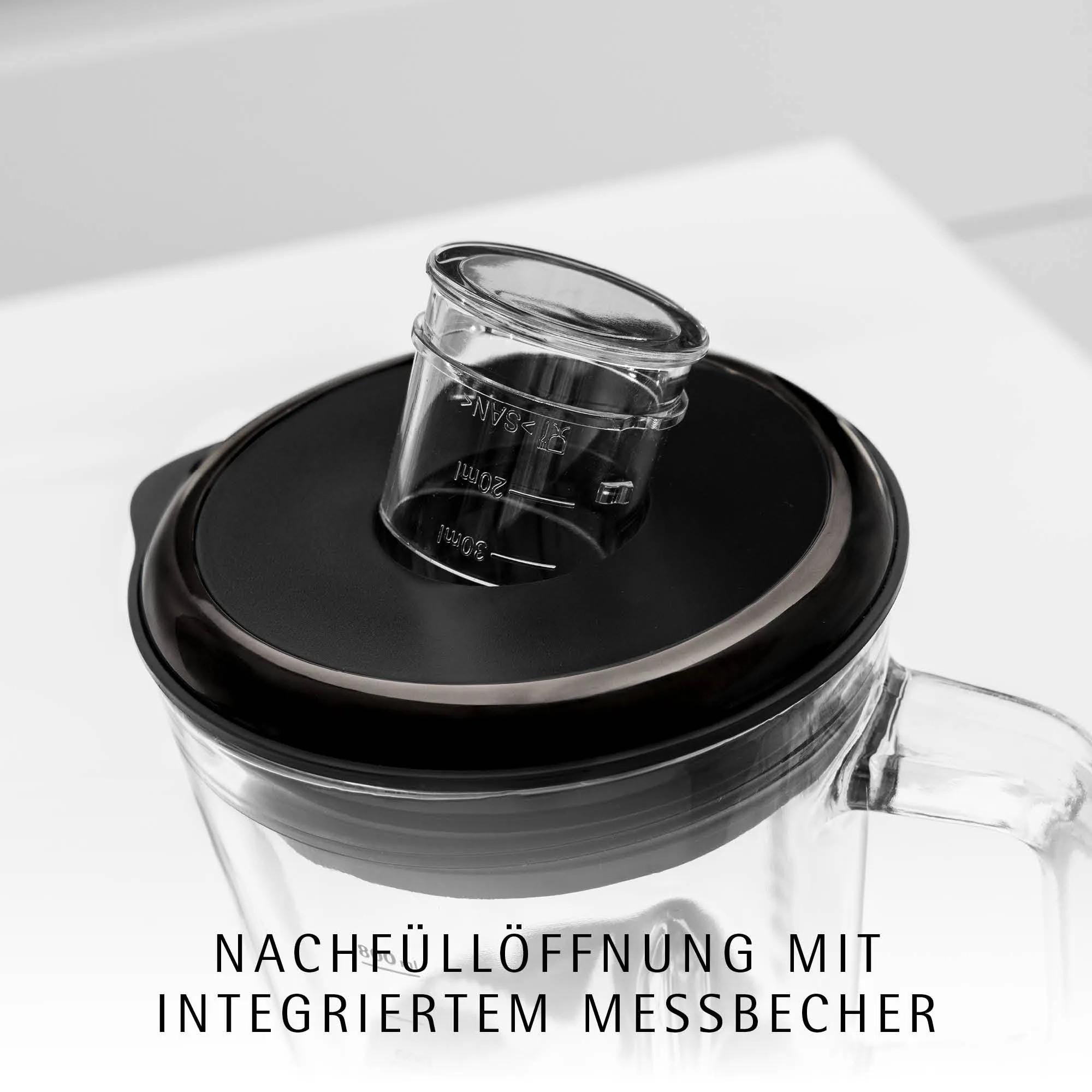 Standmikser 0,8 L glass 400W svart med målebeger WMF