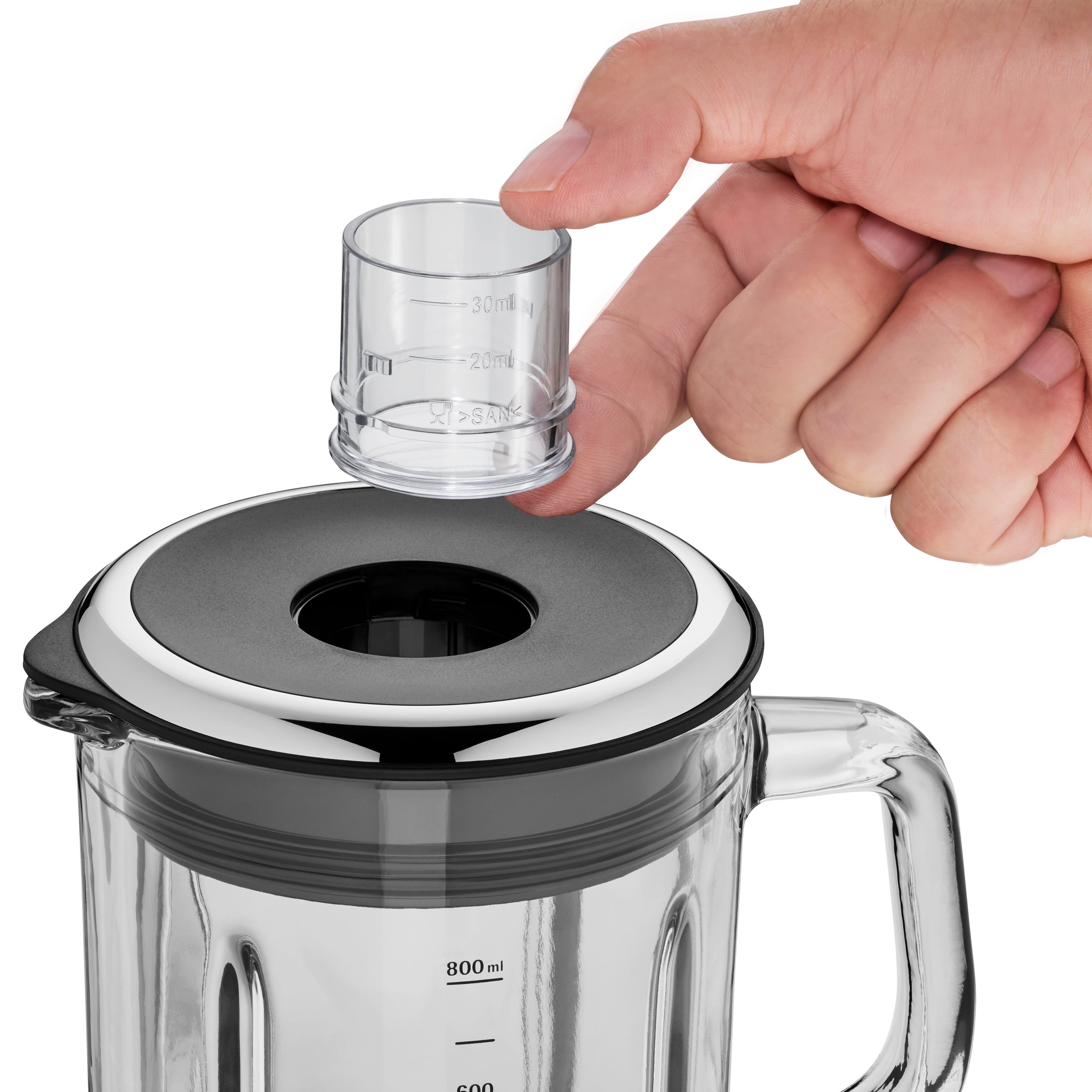 Standmikser 0,8 L glass 400W svart montert WMF
