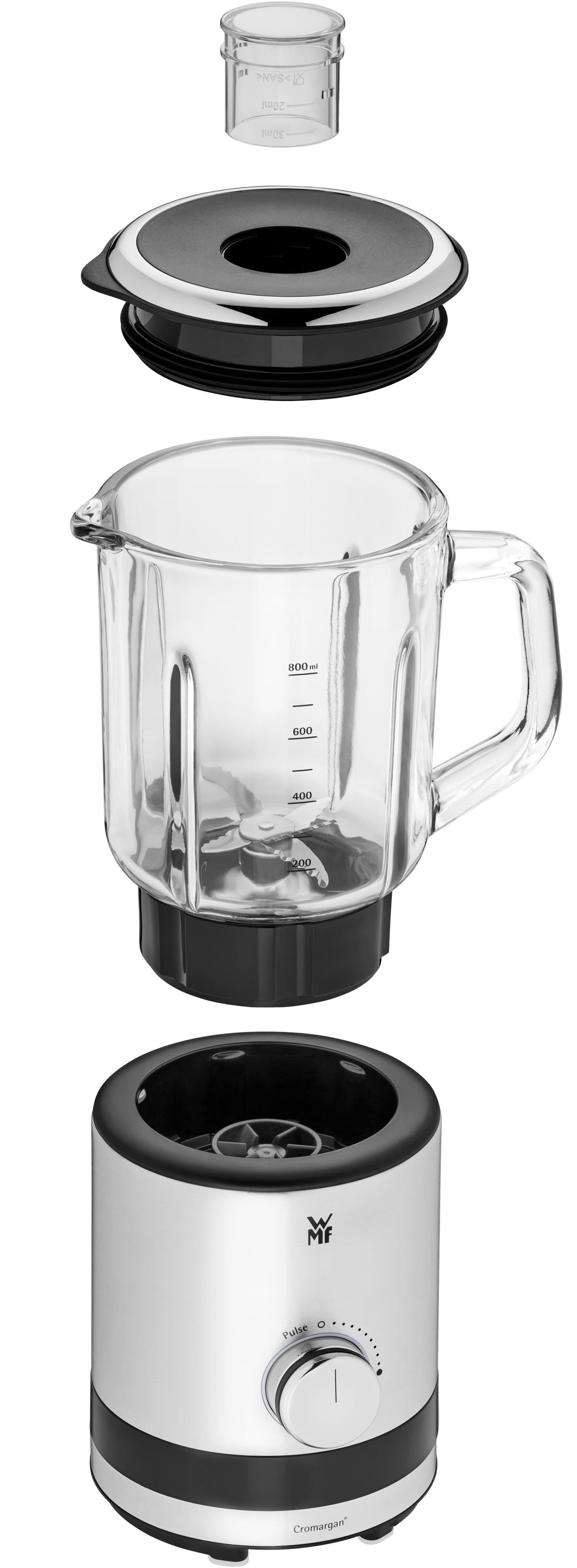 Standmikser 0,8 L glass 400W 5 hastigheter - WMF bakside