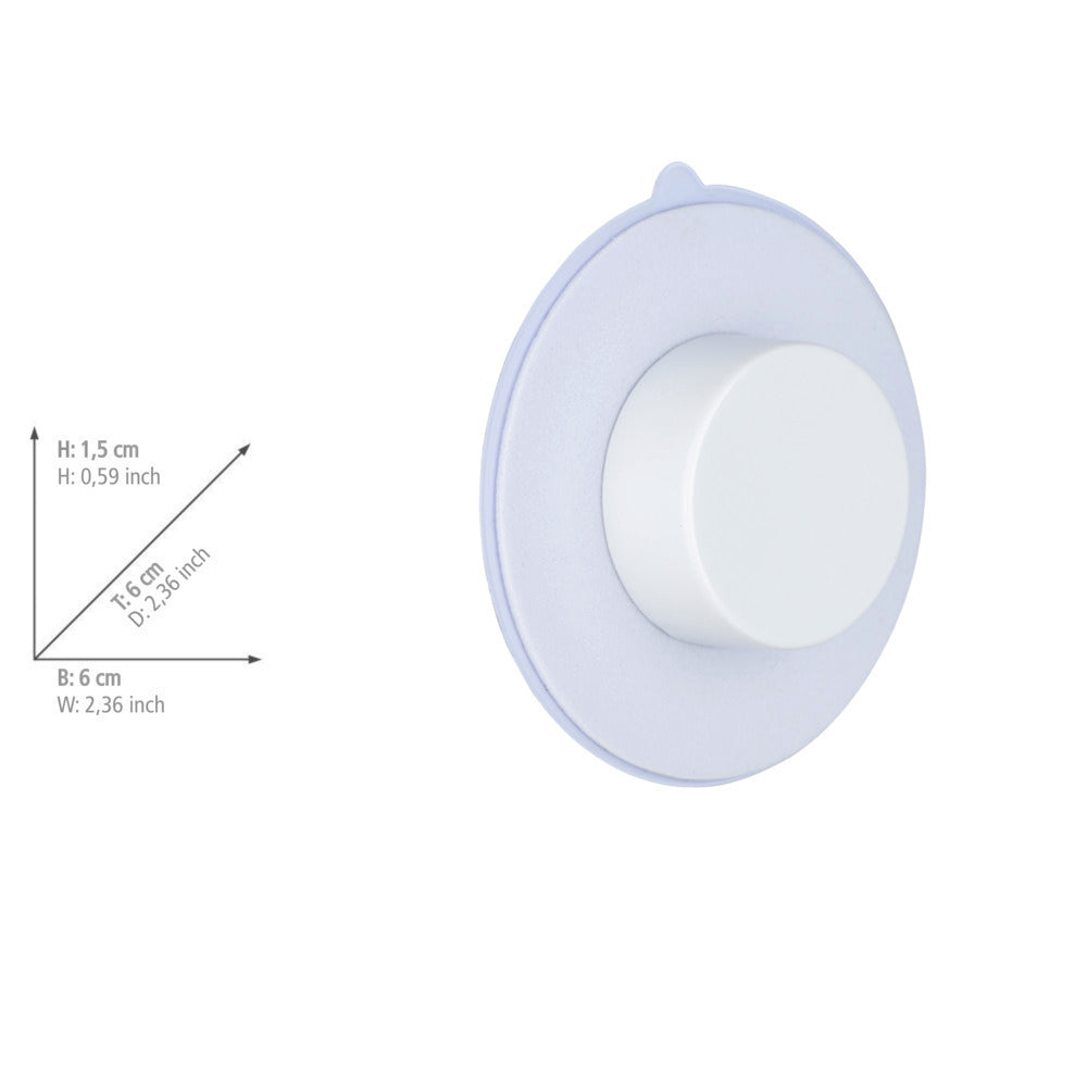 Static-Loc® Plus adapter Jill festing uten boring plast hvit montert
