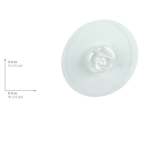 Static-Loc selvklebende kroker 2-delt sett transparent plast nærbilde