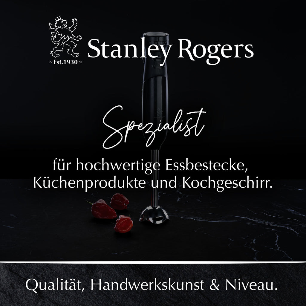 Stavmikser 4-delt rustfritt stål 600W - Stanley Rogers med tilbehør