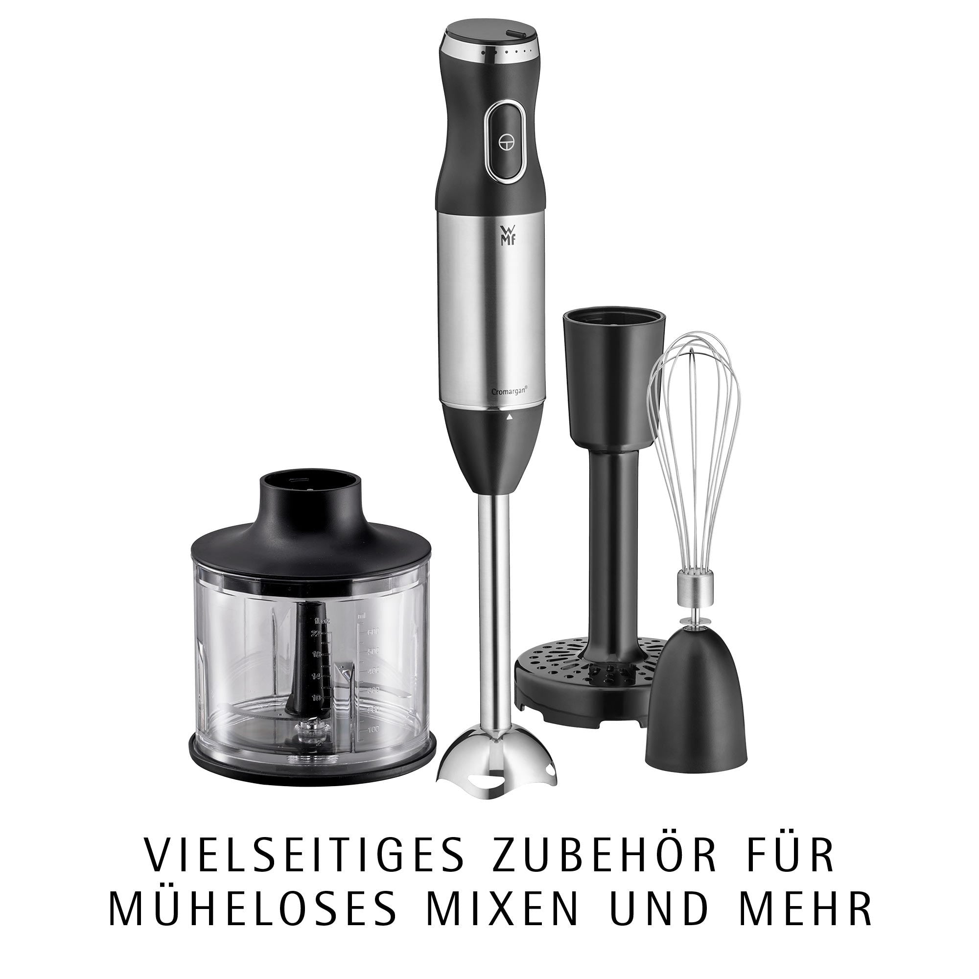 Detalj av knivene på Stavmiksersett Kult X 600W med visp og hakker