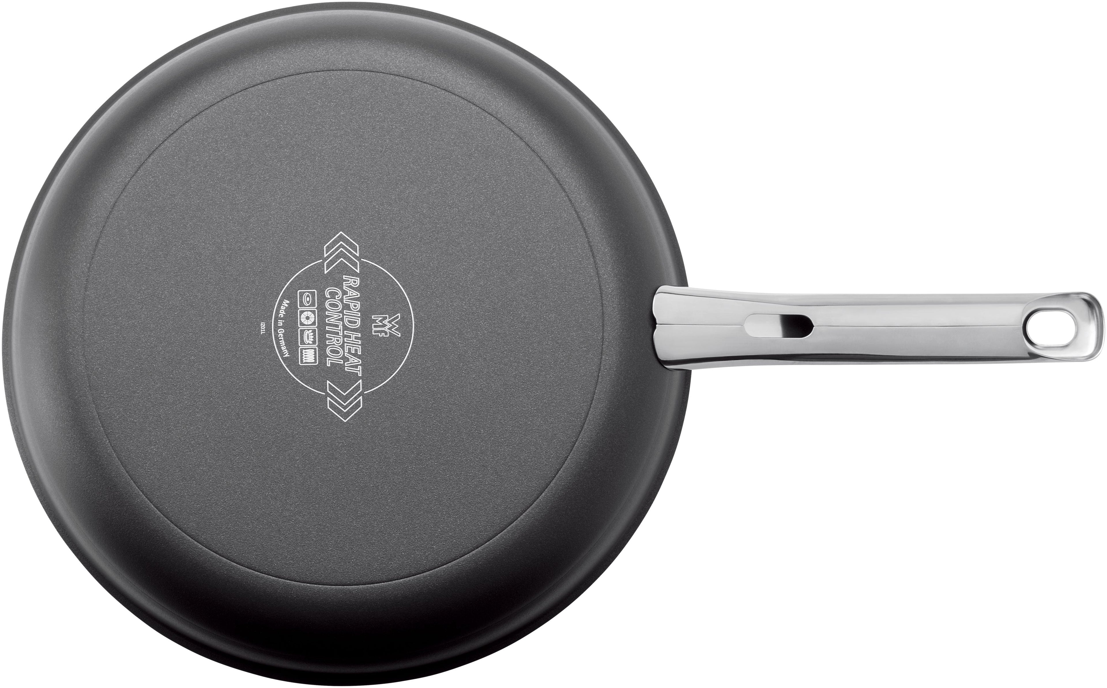 Steak Profi stekepanne 28 cm non-stick induksjon i bruk på induksjonstopp