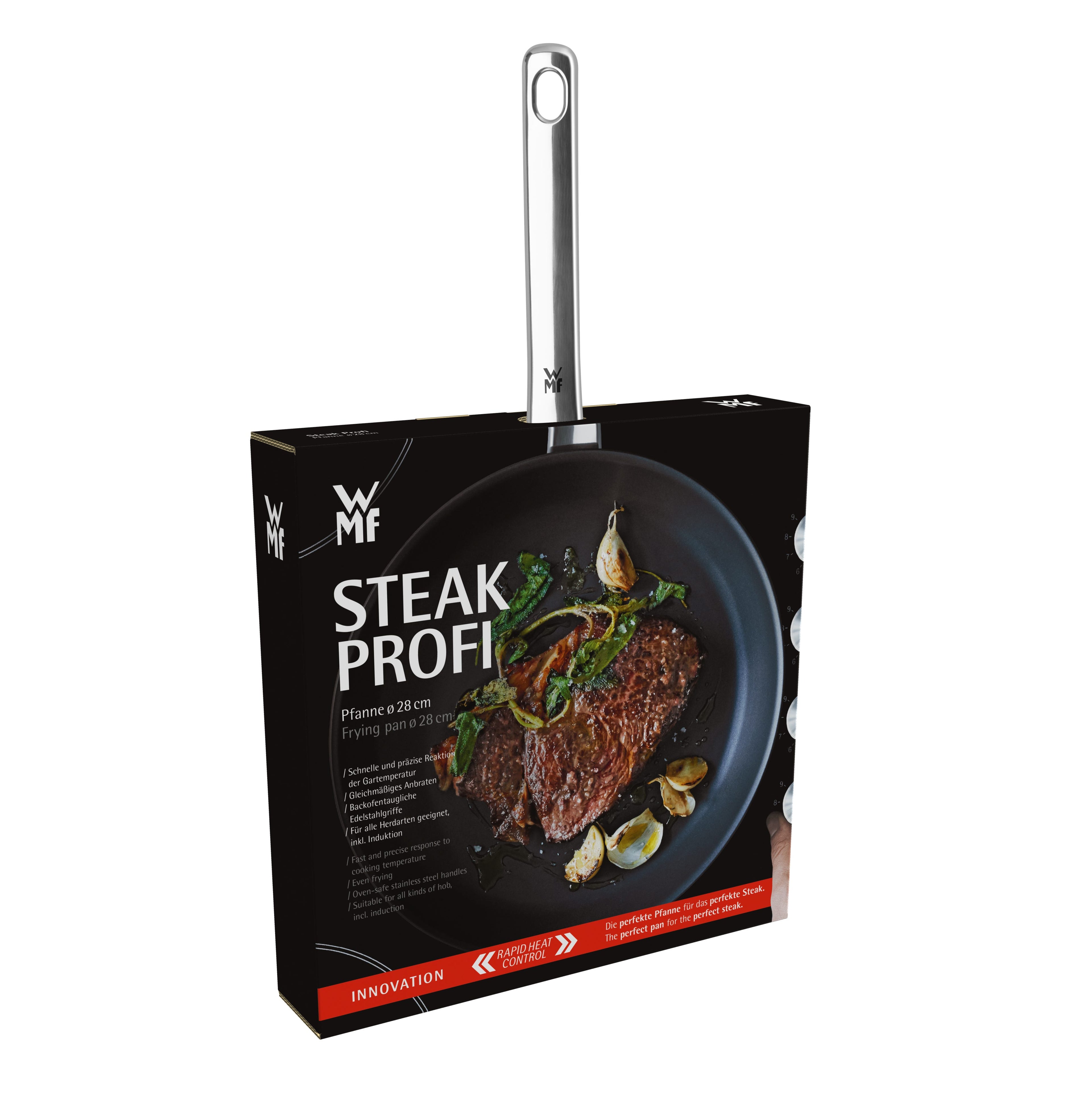 Steak Profi stekepanne 28 cm non-stick induksjon pakket