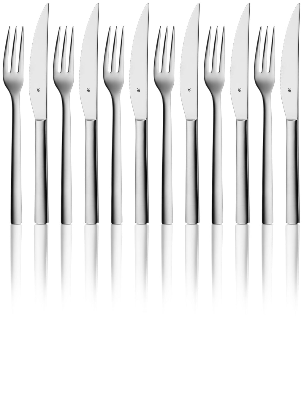 Nærbilde av knivegg på Steakbestikk 2-delt sett polert Nuova 23 cm WMF