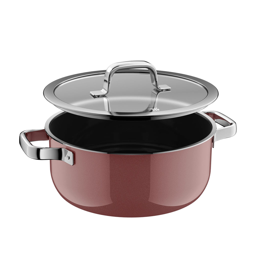Stekegryte med lokk 24 cm 4,4 L Fusiontec Mineral Pro Rose Quartz - WMF bakside