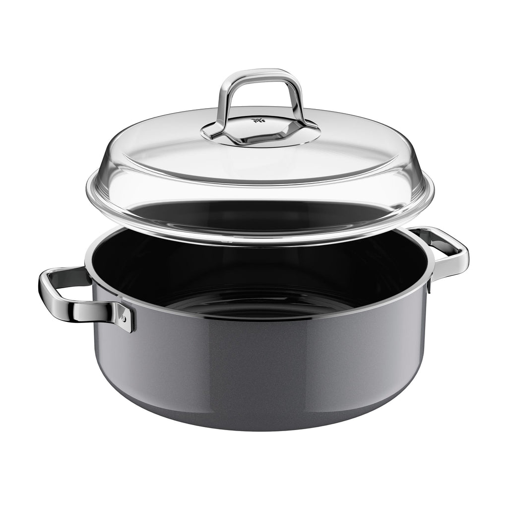 Stekegryte med lokk Fusiontec Mineral Pro 28 cm 6 L platinum - WMF bakside