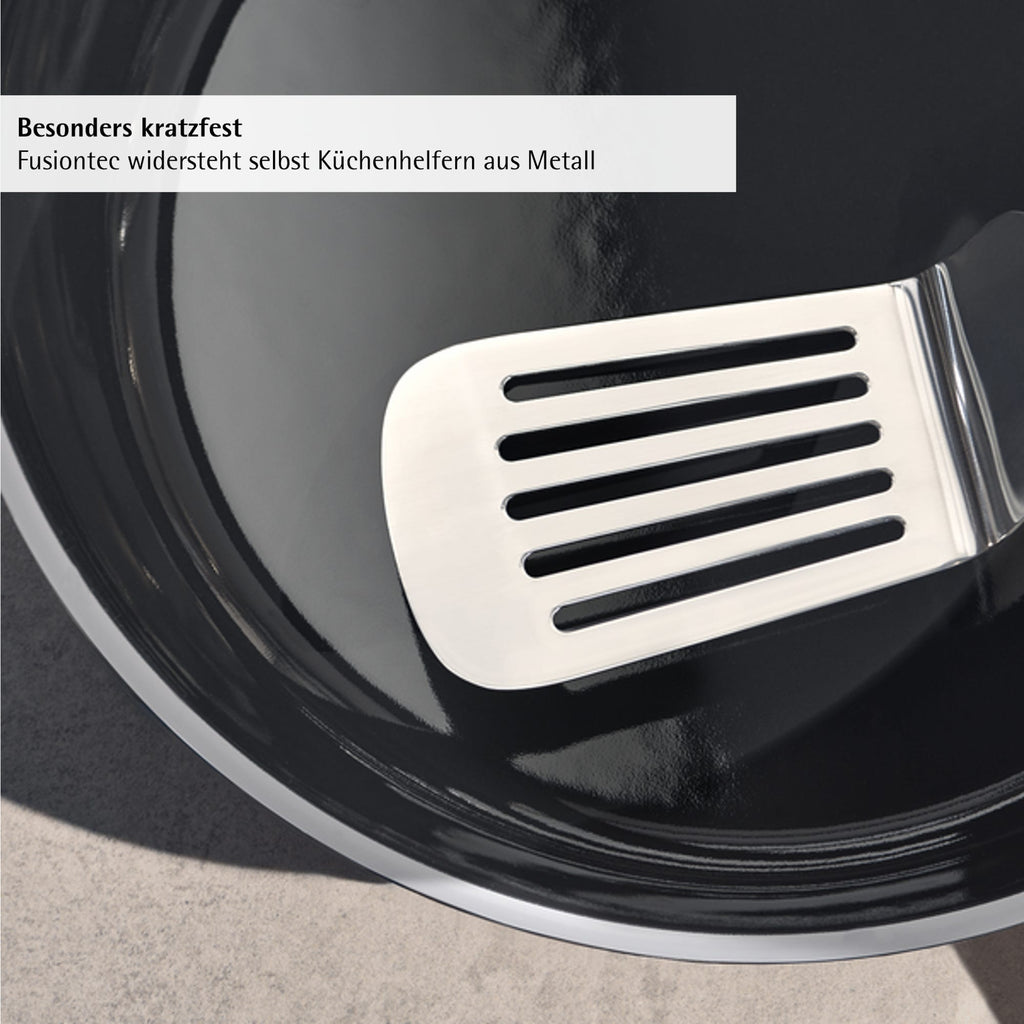 Detalj av stekegryte med lokk Fusiontec Mineral Pro 28 cm 6 L svart - WMF