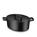 Stekegryte oval støpejern 33 x 26 cm 8,6 L med lokk - WMF forside