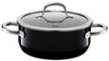 Stekegryte Silargan® Passion 20 cm med glasslokk svart foran