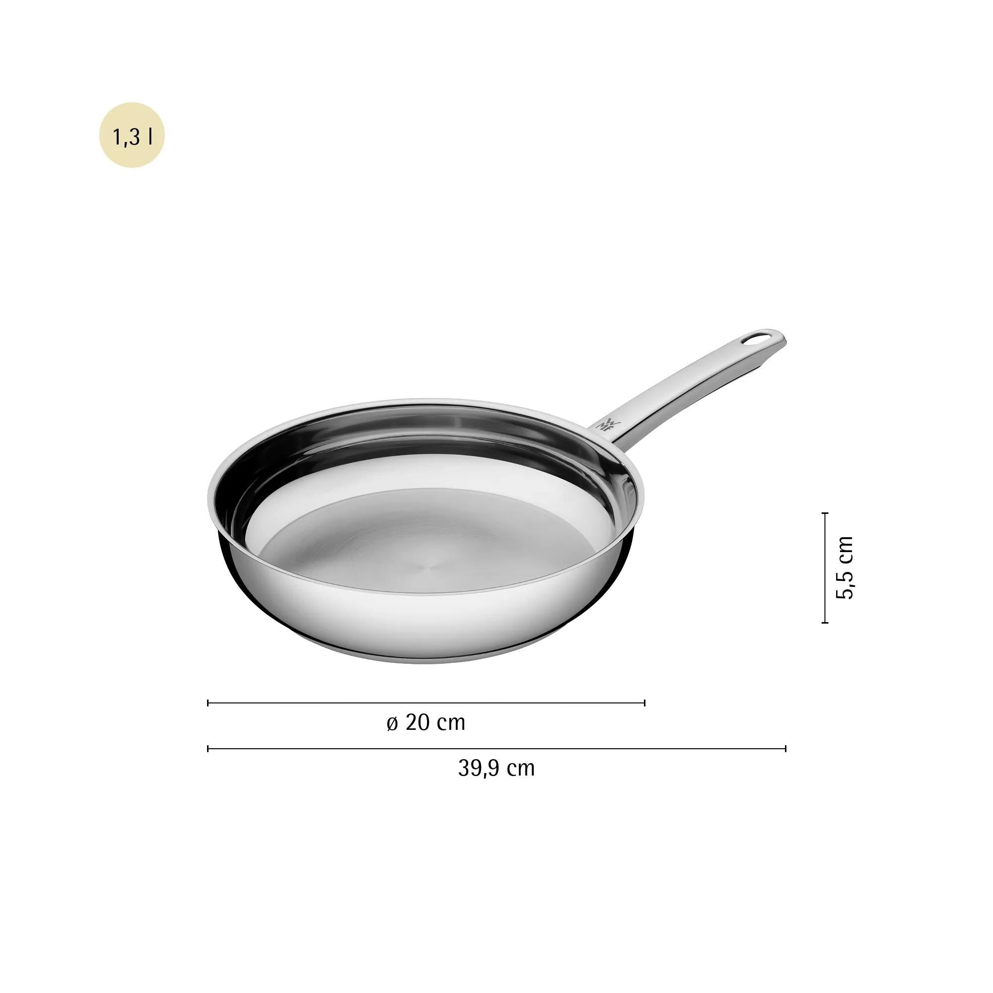 Detalj av håndtak på Stekepanne 20 cm rustfritt stål induksjon - WMF