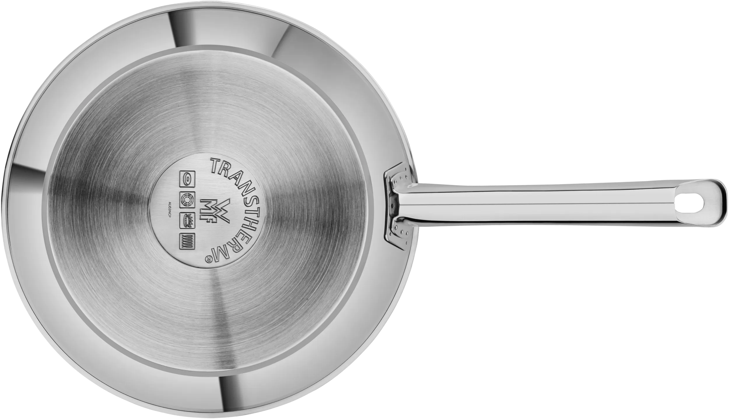 Stekepanne 24 cm non-stick rustfritt stål Nordic Profi - WMF montert på kokeplate