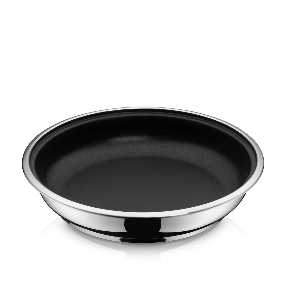 Stekepanne 28 cm non-stick avtakbart håndtak rustfritt stål forfra