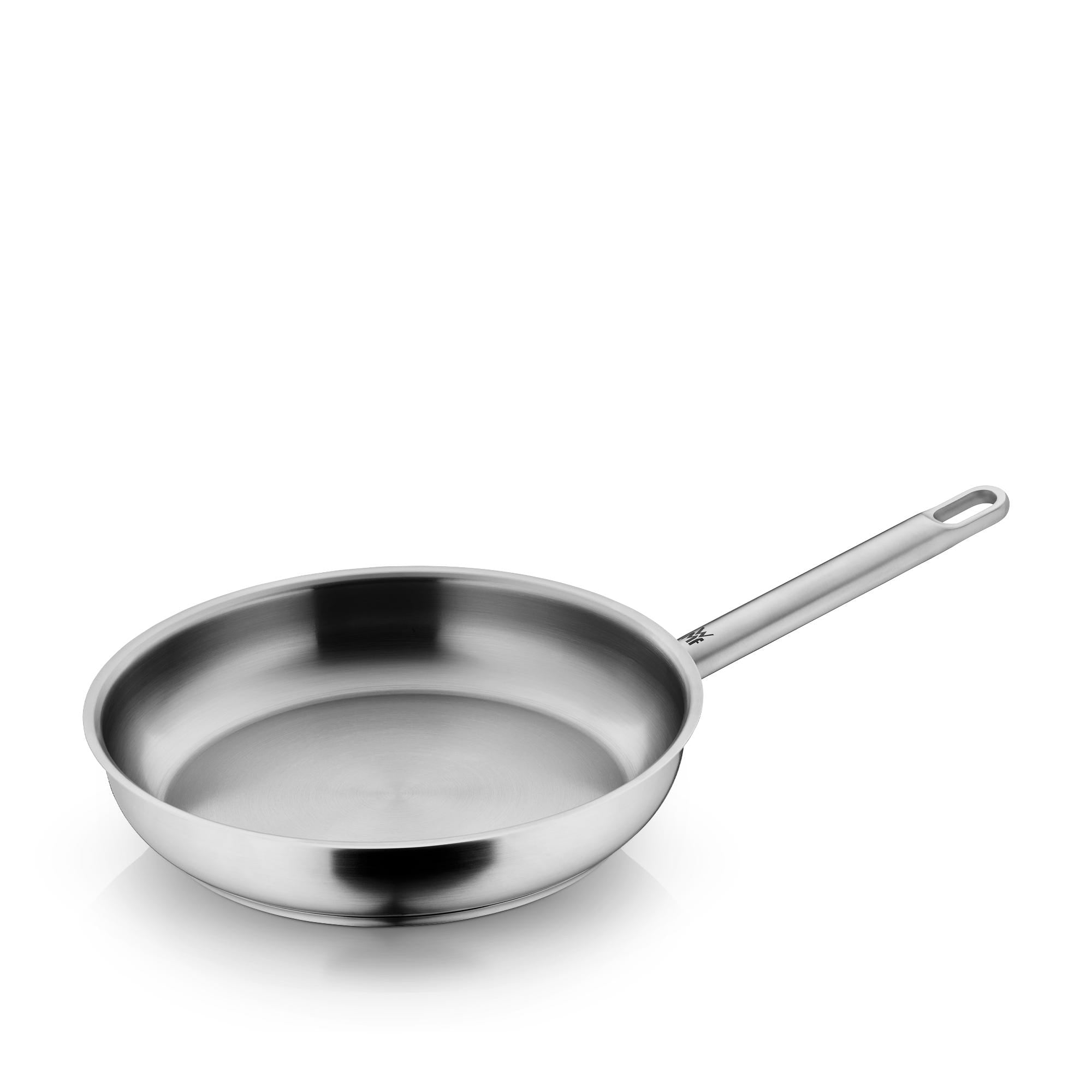 Stekepanne 28 cm rustfritt stål induksjon ovnssikker - WMF forfra
