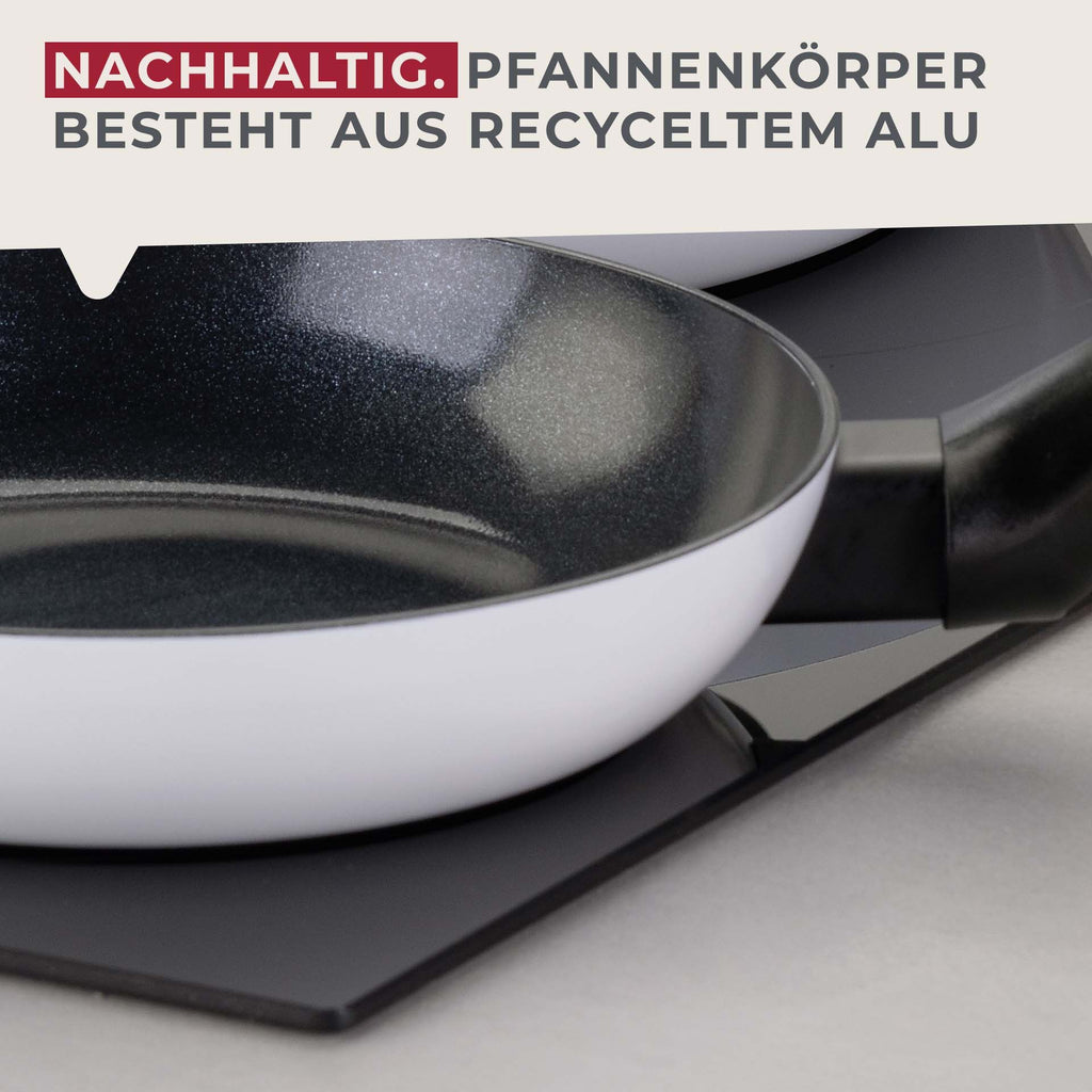 Stekepanne Arcadalina keramikk non-stick Ø28 cm håndtak detalj