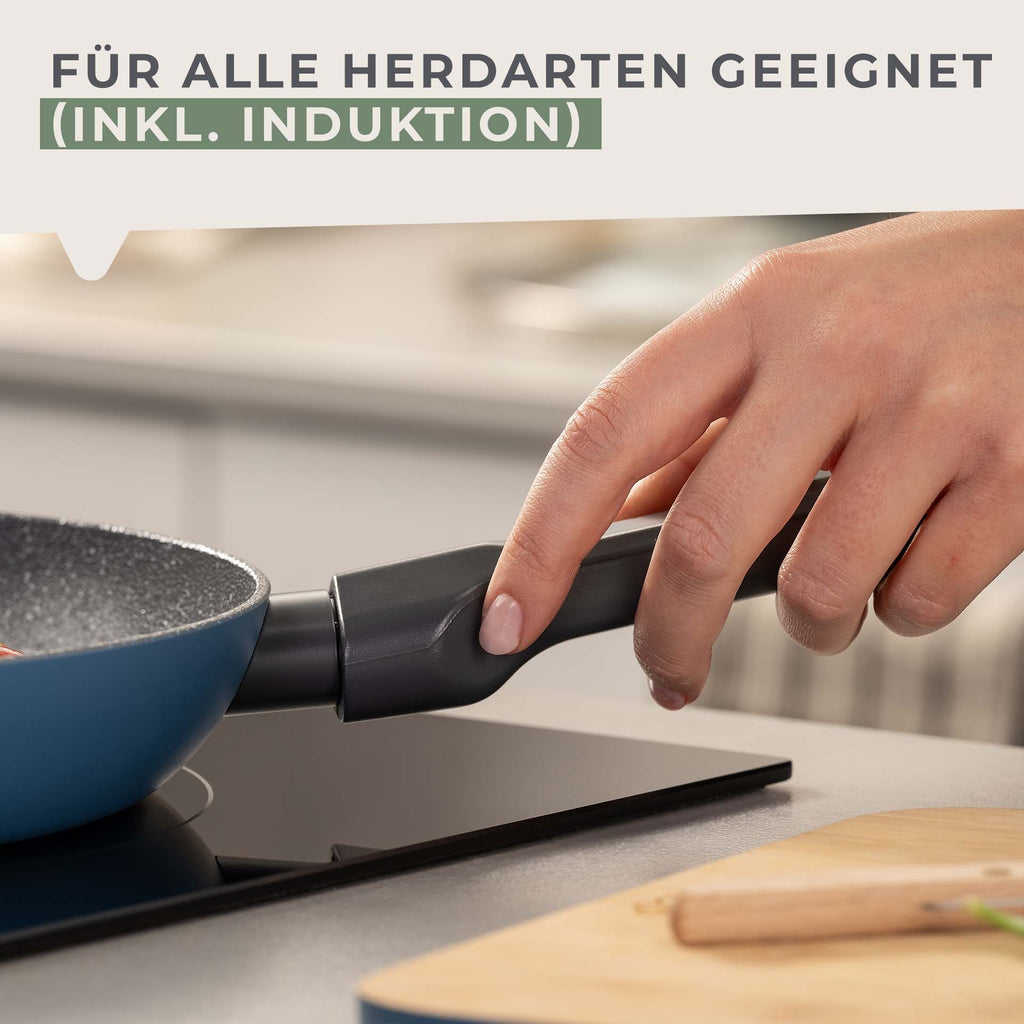 Stekepanne Balance keramikk non-stick Ø24 cm på induksjonskomfyr