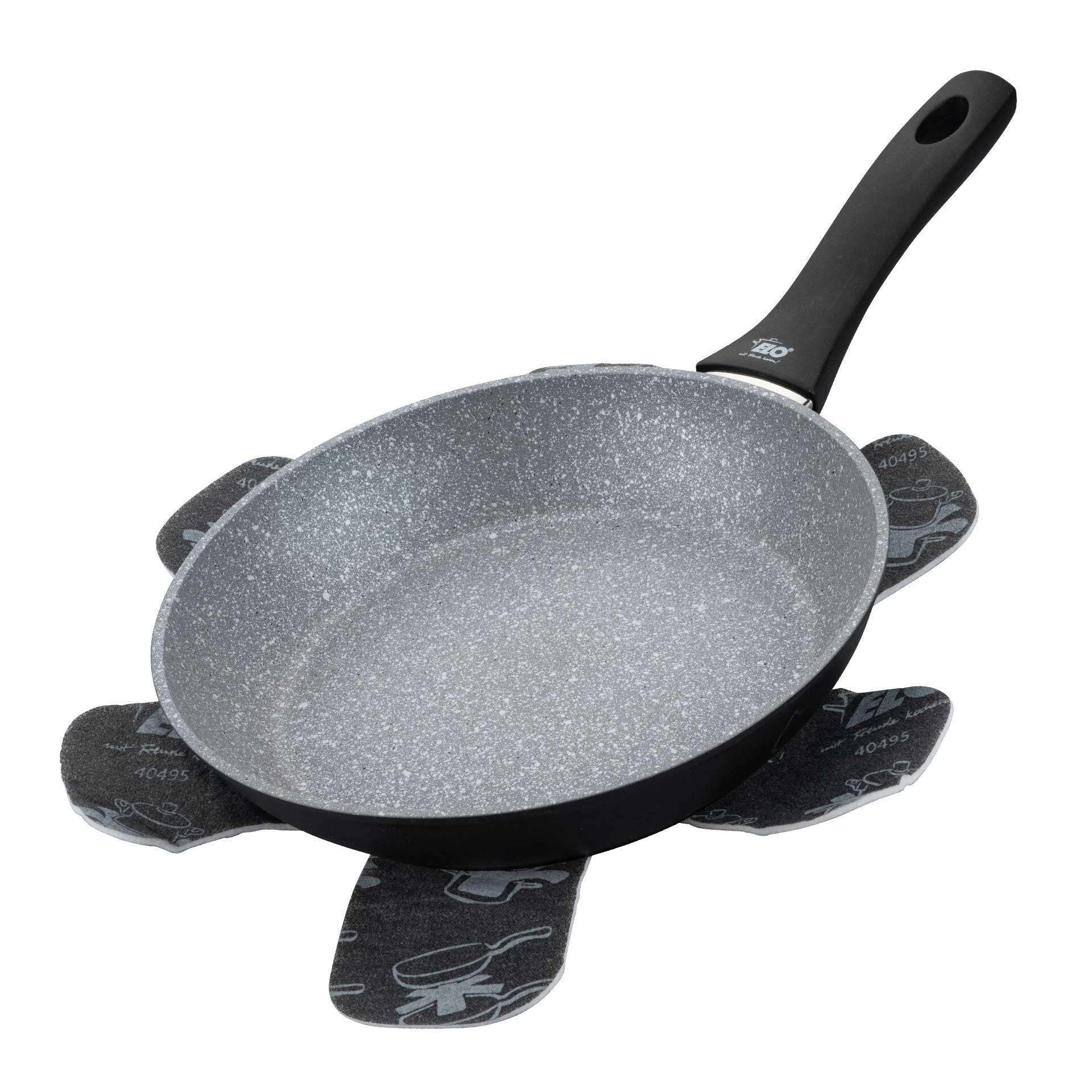 Stekepanne Basalt Ø24 cm non-stick med pannebeskytter - ELO forfra