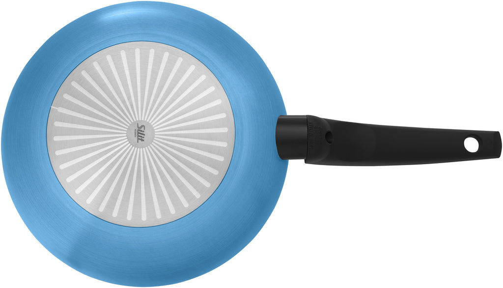 Stekepanne Belluna 24 cm non-stick aluminium blå bakside