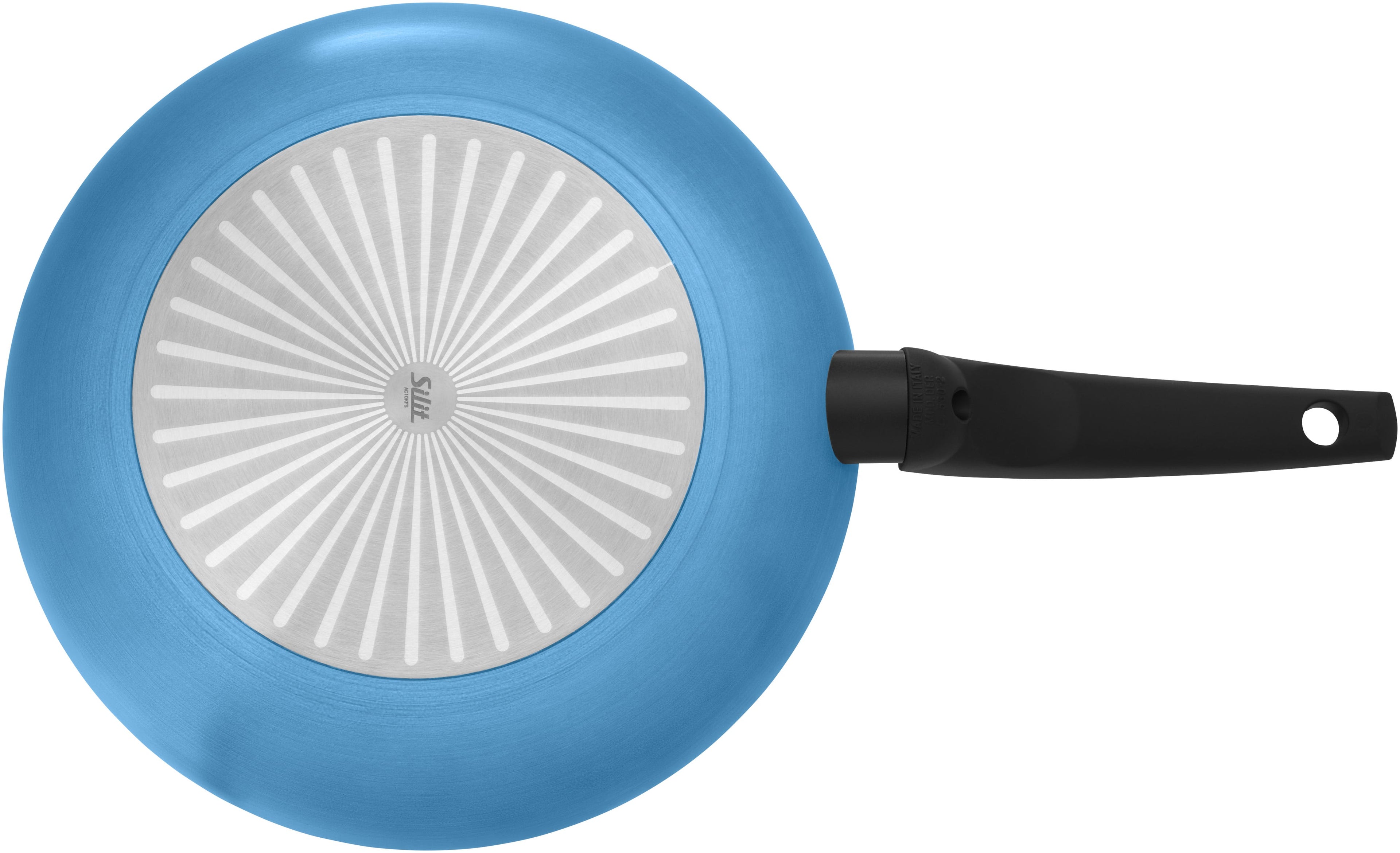 Stekepanne Belluna 28 cm non-stick aluminium blå bakside