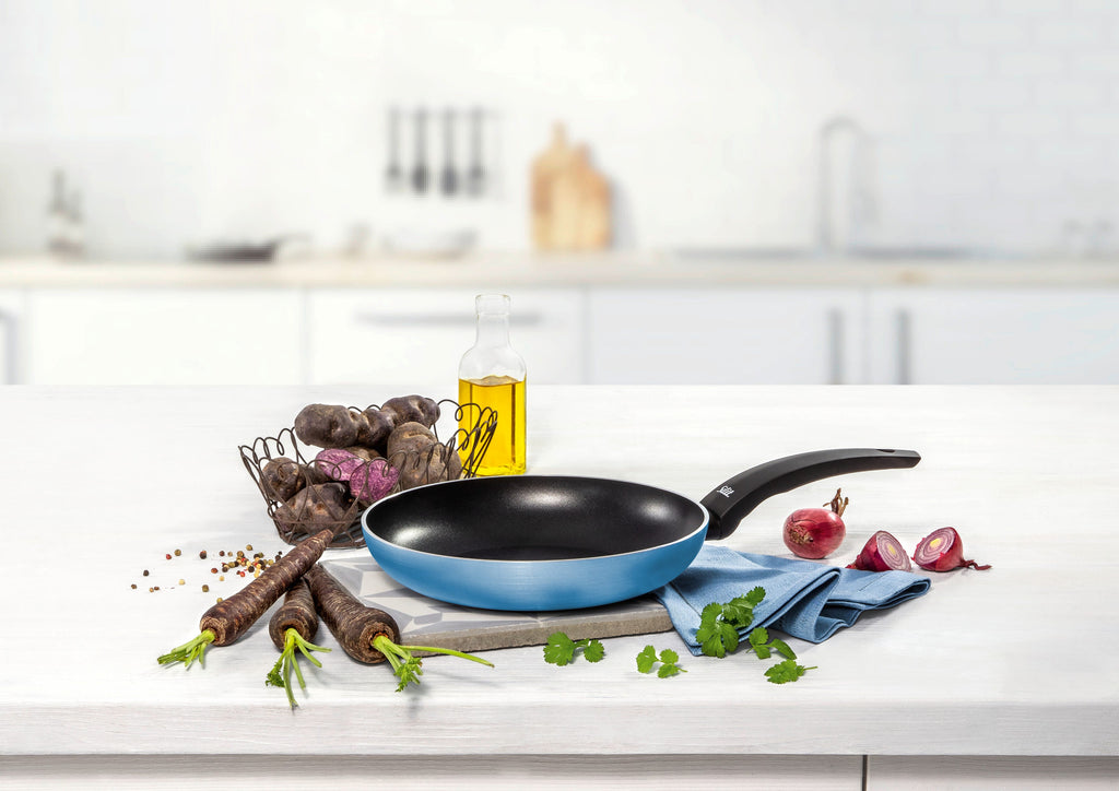 Stekepanne Belluna 28 cm non-stick aluminium blå utsikt ovenfra