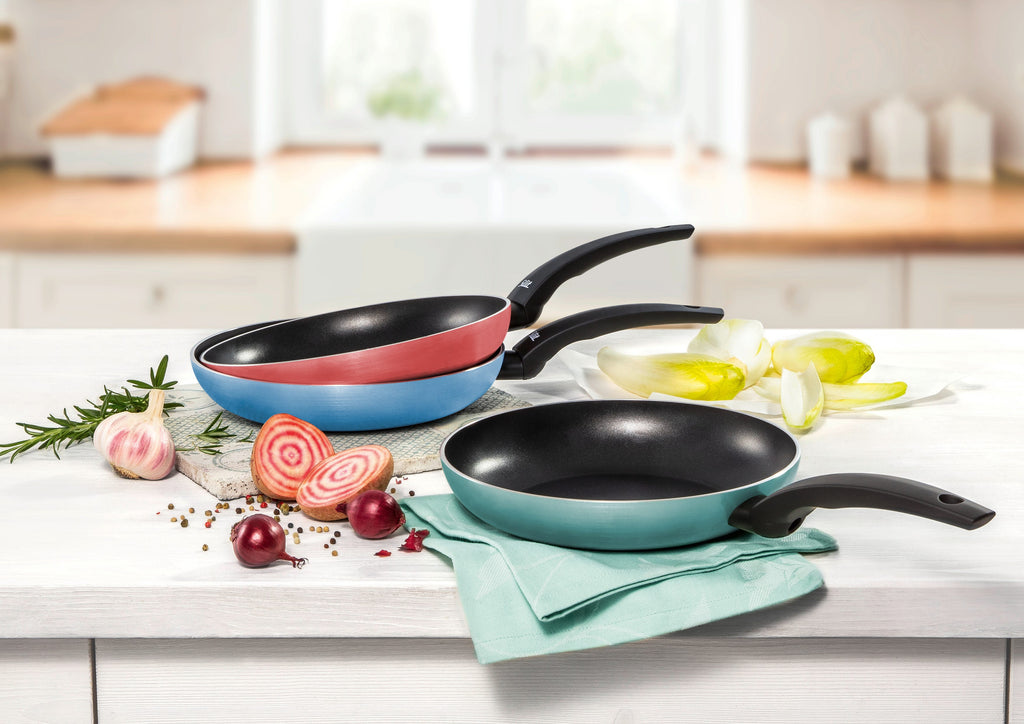 Stekepanne Belluna 28 cm i bruk med mat