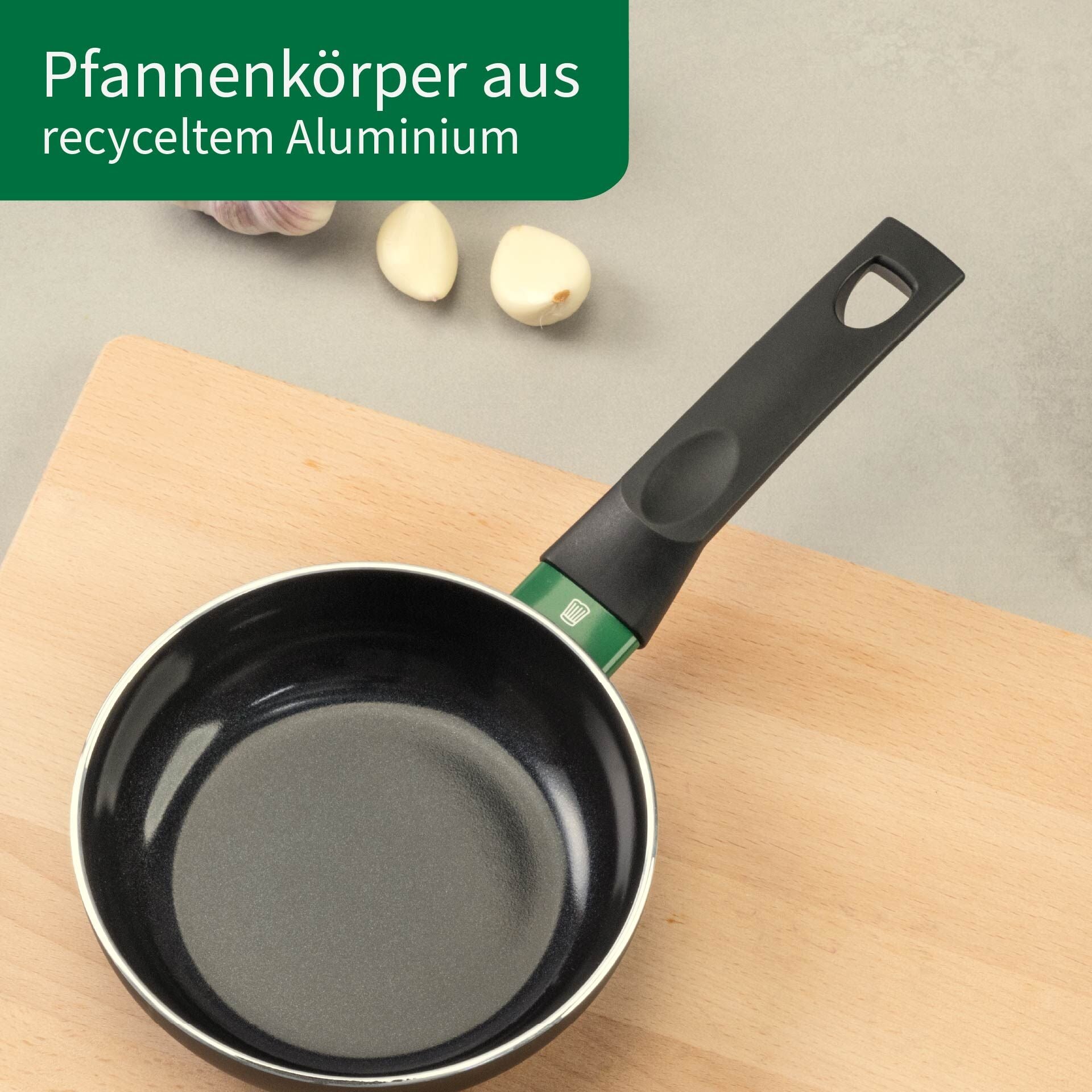 Stekepanne Bielefeld Ø16 cm keramisk non-stick sett fra siden