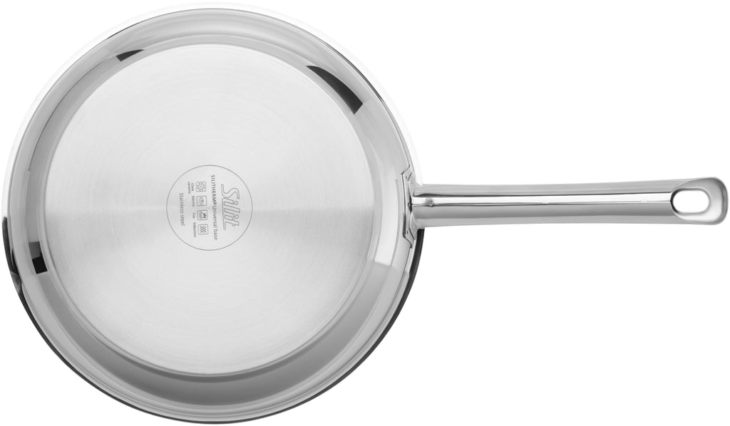 Stekepanne Calabria 24 cm rustfritt stål non-stick bakside