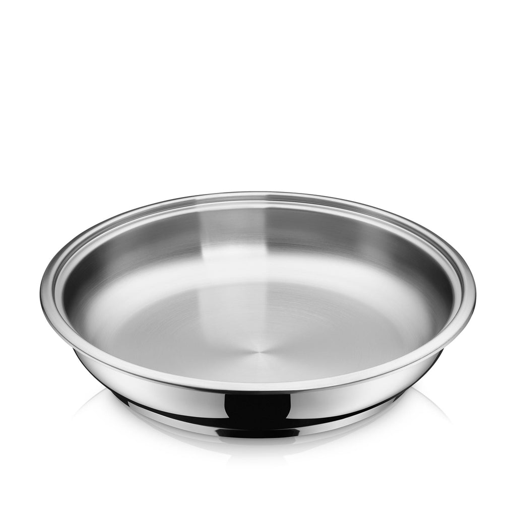 Stekepanne Click&Serve 28 cm rustfritt stål forfra