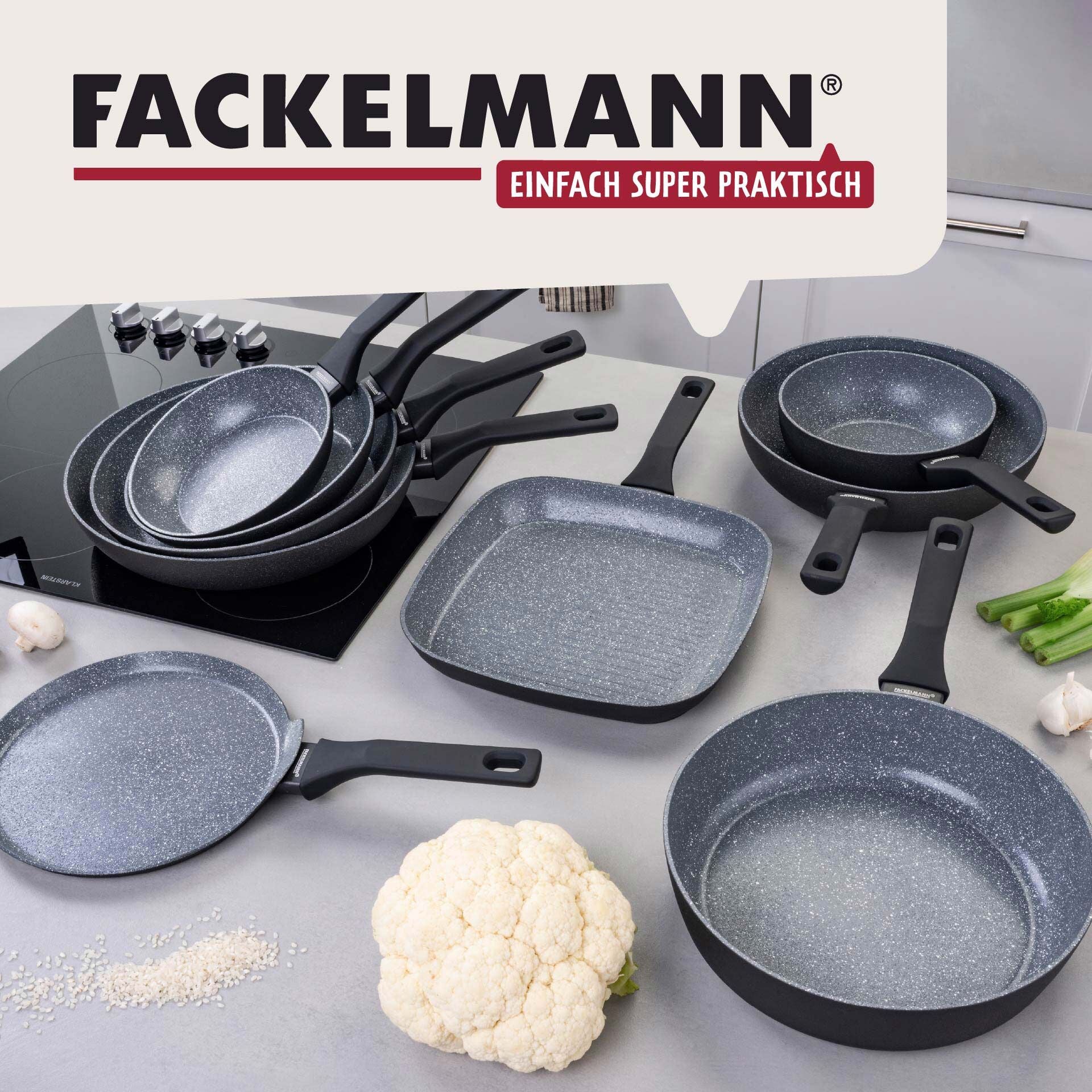 Silikonhåndtak på Stekepanne Cosmo keramikk non-stick Ø20 cm