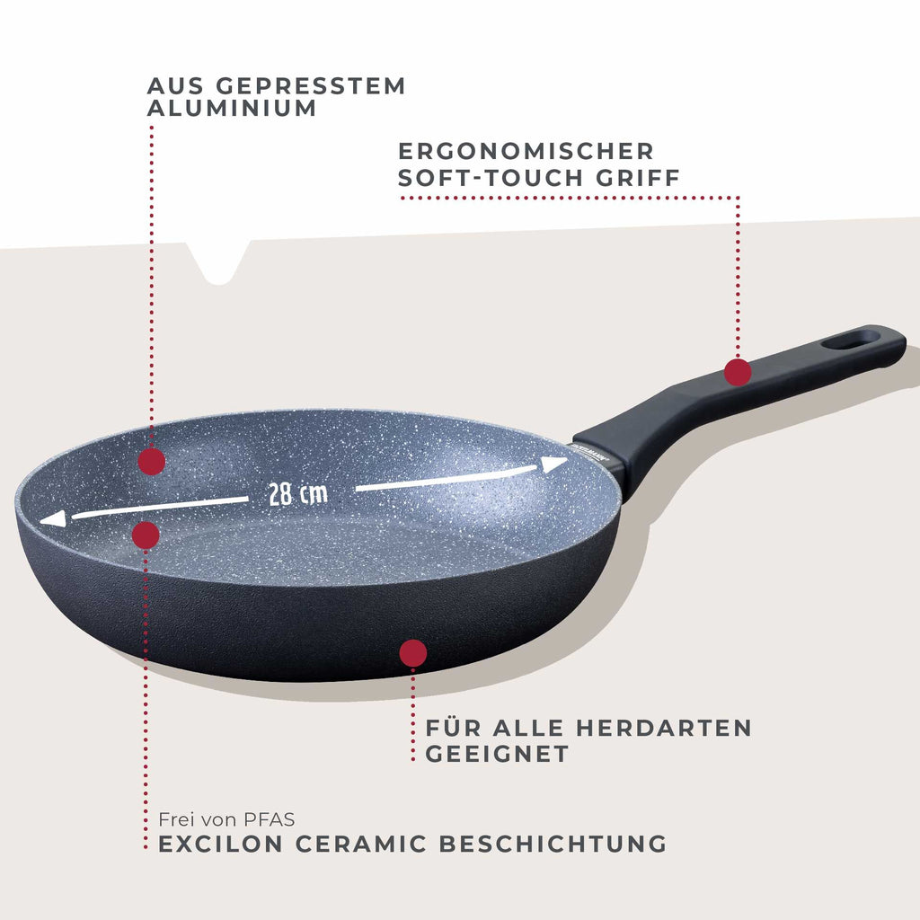 Stekepanne Cosmo non-stick Ø28 cm - Fackelmann detalj av belegg
